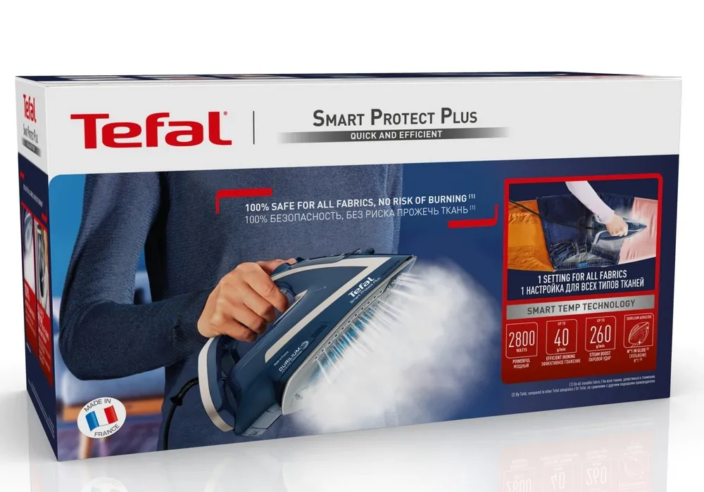 Fier de călcat Tefal FV6872E0, 2800W, Albastru