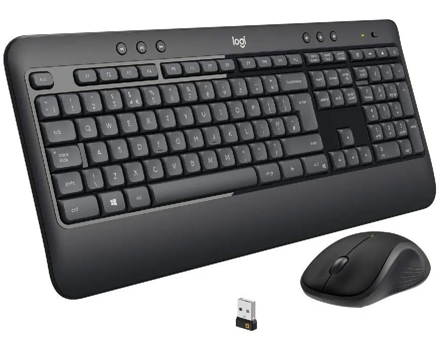 Клавиатура и мышь Logitech MK540, Беспроводное, Чёрный