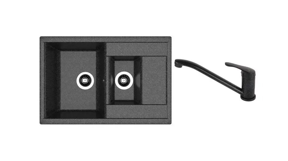 НАБОР раковины Dr Gans Astra 760K + SanDonna F 1066 чёрный