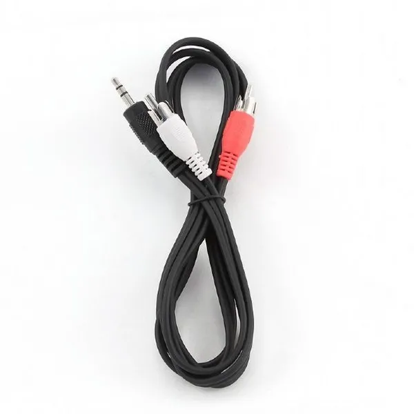 Cablu audio Cablexpert CCA-458, 3.5mm 3-pin (M) - 2x RCA (M), 1,5m, Negru