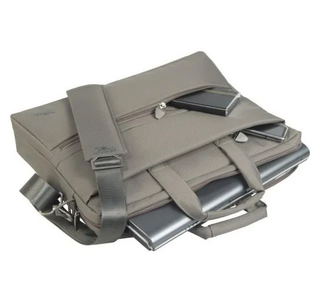 Geantă pentru Laptop RivaCase Tiergarten, 15.6", Poliester, Bej