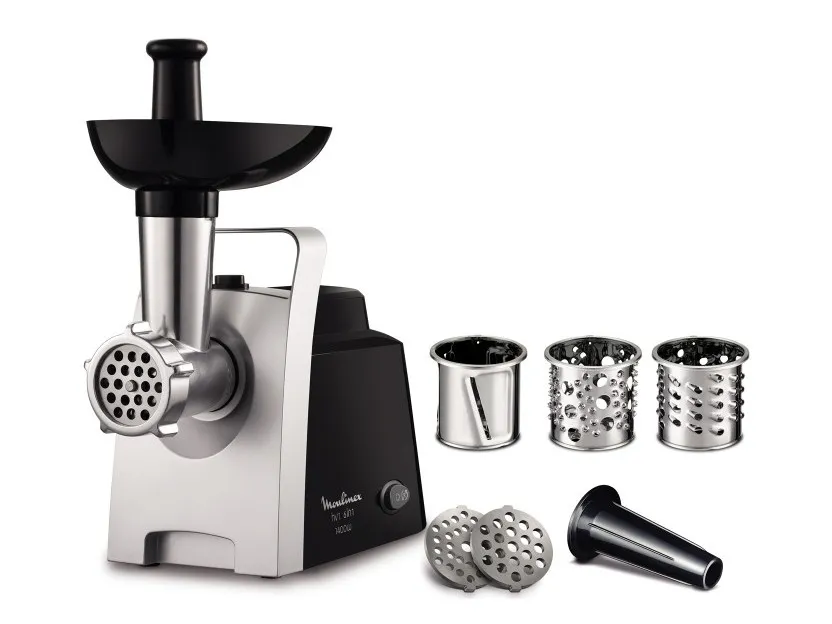 Мясорубка Moulinex ME108832, Нержавеющая сталь Чёрный