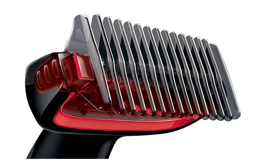 Trimmer pentru bărbați Philips Bodygroom Series 1000 BG105/10, Negru | Roșu 