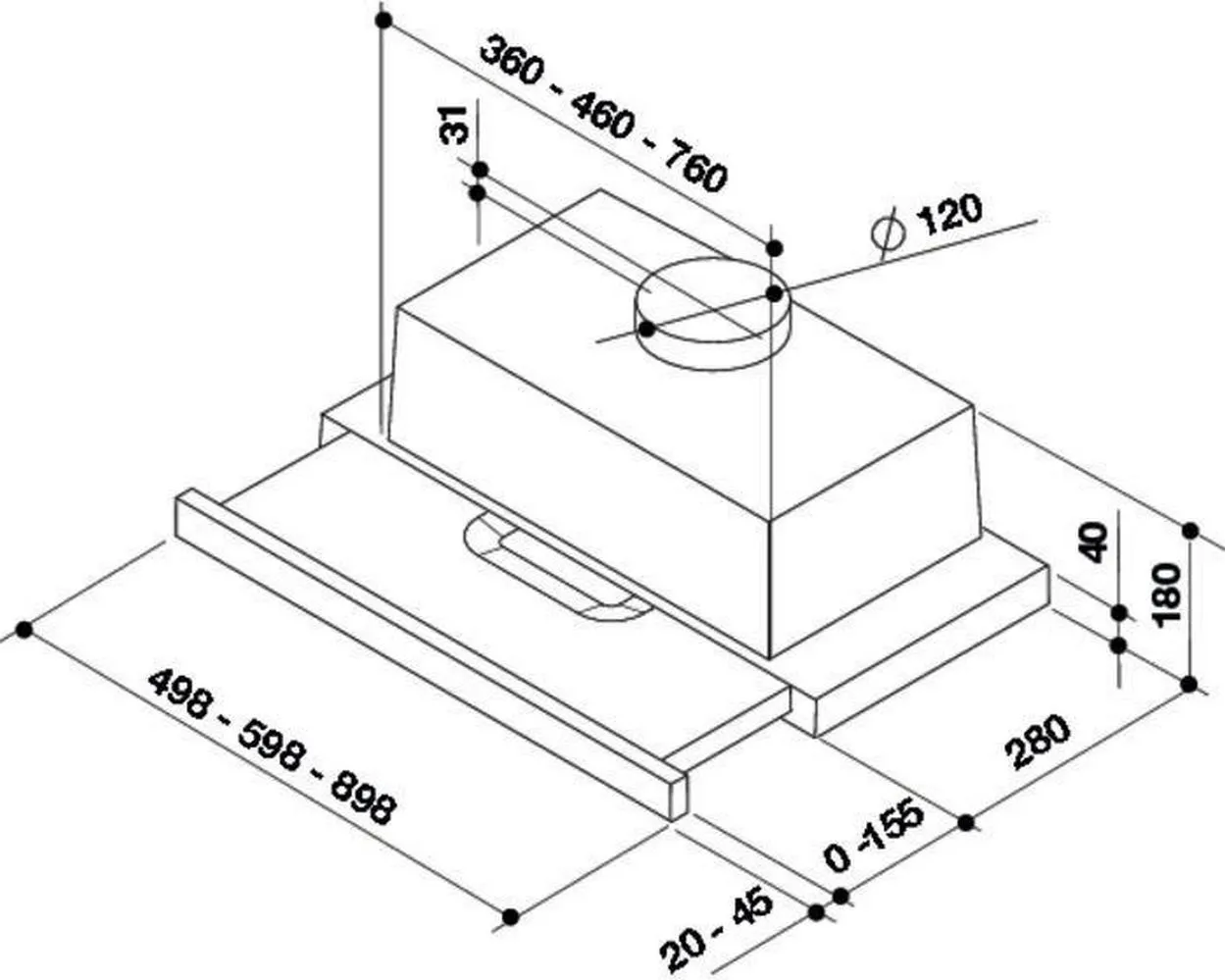 Hota încorporabilă Whirlpool AKR 749/1 IX, Argintiu