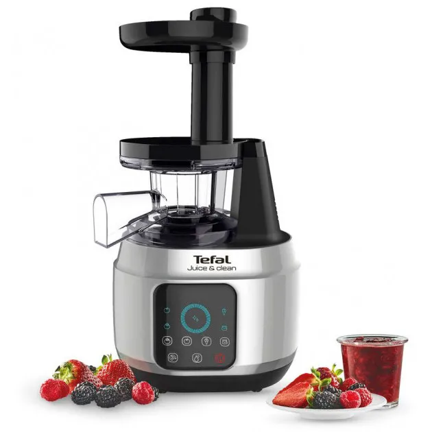 Storcător de fructe și legume Tefal ZC420E38, Negru Inox
