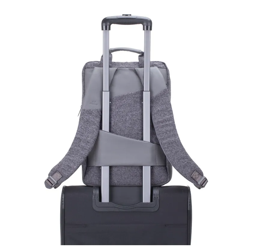 Rucsac pentru Laptop RivaCase Egmont, 15.6", Poliester, Gri