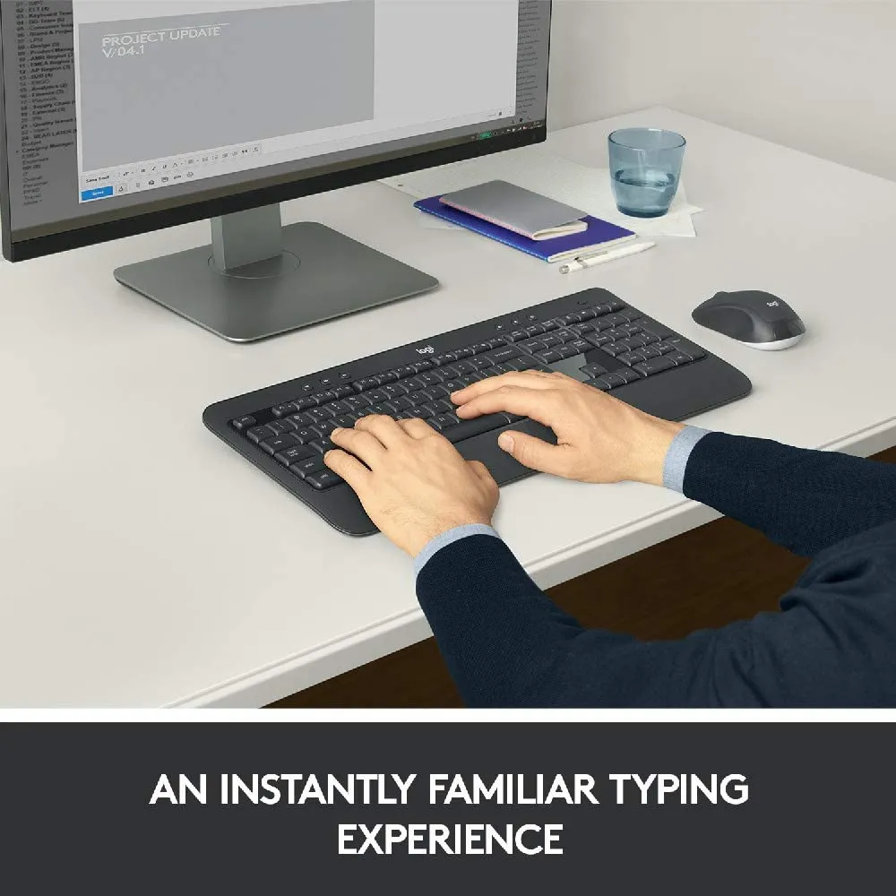 Клавиатура и мышь Logitech MK540, Беспроводное, Чёрный