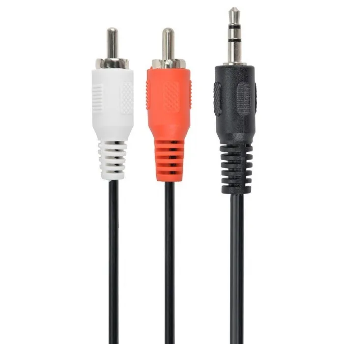 Cablu audio Cablexpert CCA-458, 3.5mm 3-pin (M) - 2x RCA (M), 1,5m, Negru