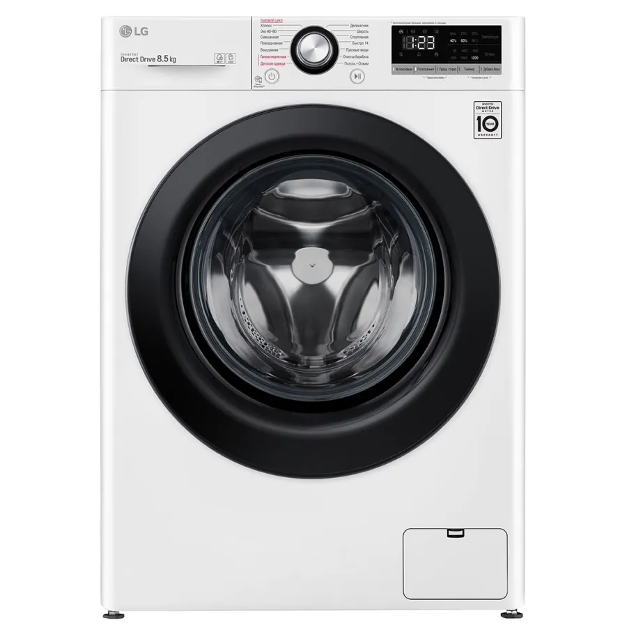 Mașină de spălat LG F2V3GS6W, 8,5kg, Alb