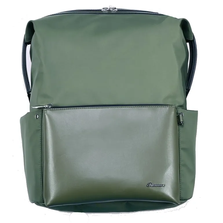 Rucsac zilnic Remax Double 566, 15.6", Nailon, Verde
