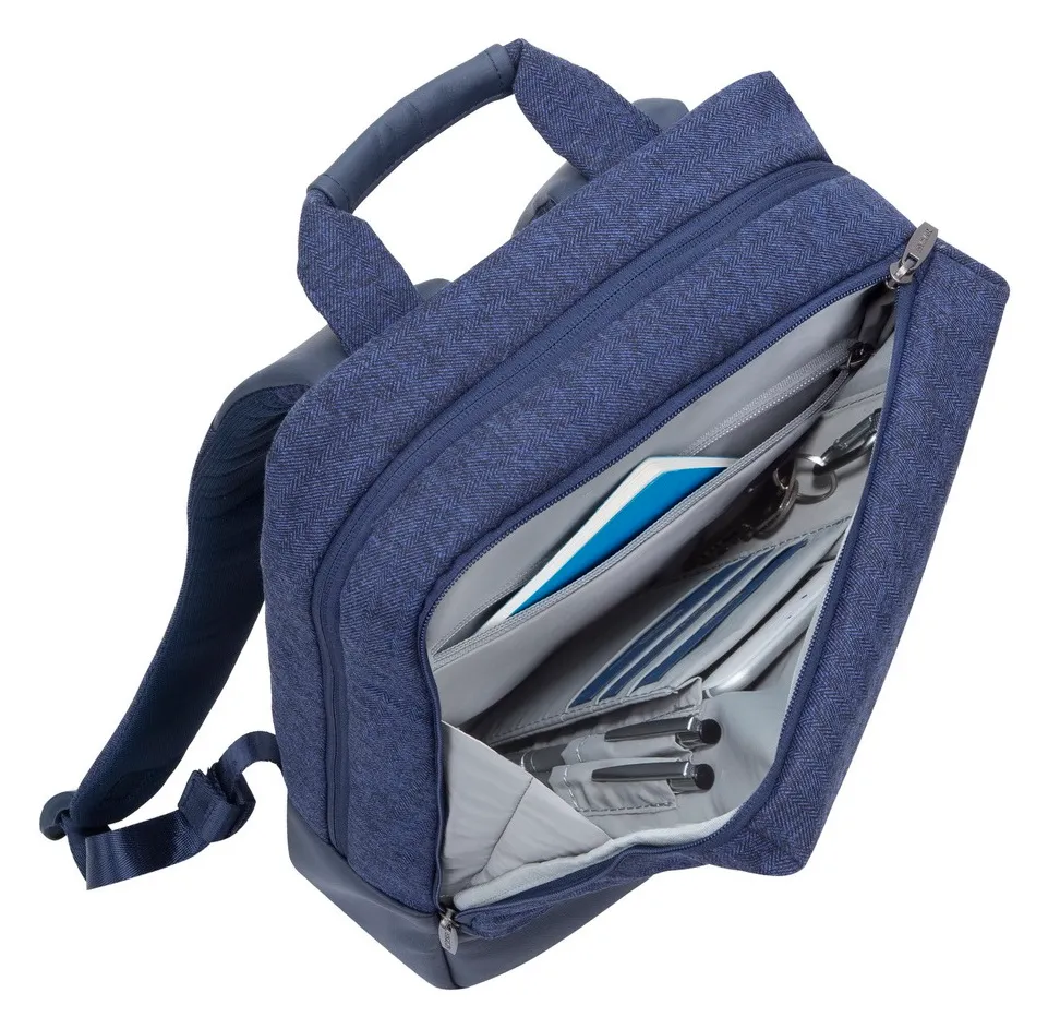 Rucsac pentru Laptop RivaCase Egmont, 15.6", Poliester, Albastru