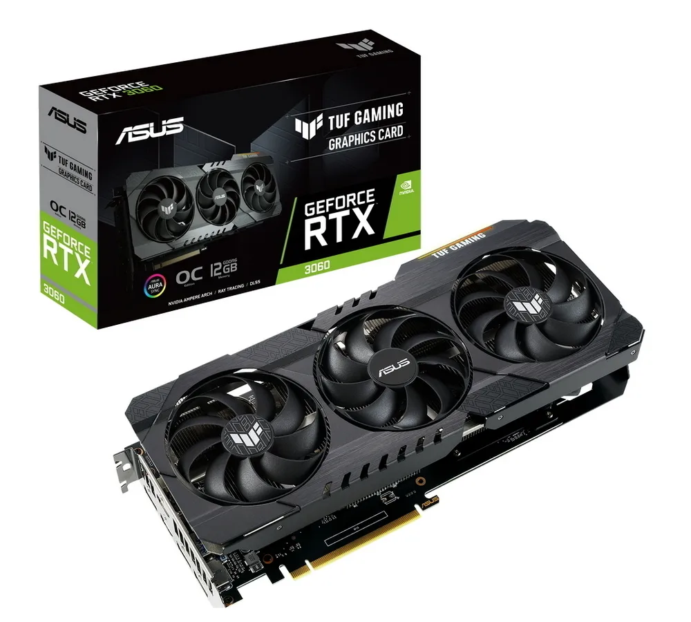 Placă Video ASUS TUF-RTX3060-O12G-V2-GAMING, 12GB GDDR6 192bit