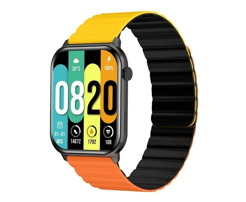 Ceas inteligent Kieslect Ks, Portocaliu | Galben