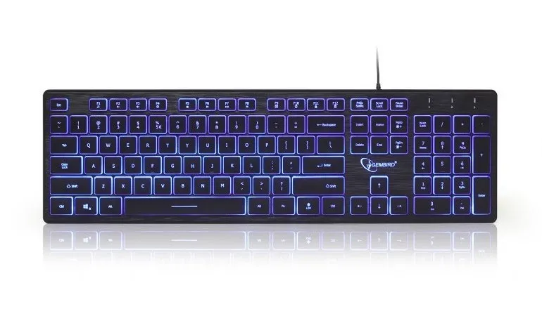 Tastatură Gembird KB-UML3-01-RU, Cu fir, Negru