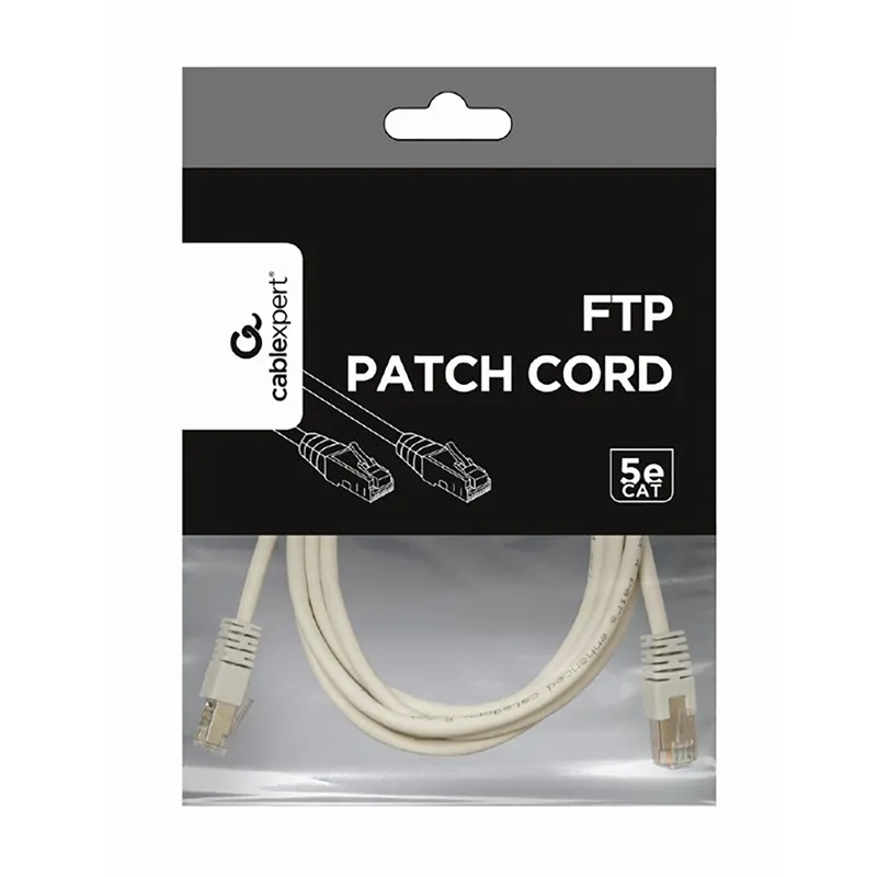 Patch cord Cablexpert PP22-0.25M, Cat5e FTP, 0,25m, Gri