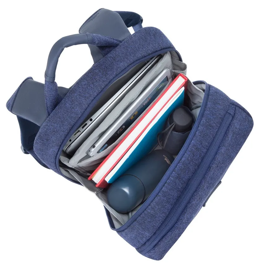 Rucsac pentru Laptop RivaCase Egmont, 15.6", Poliester, Albastru