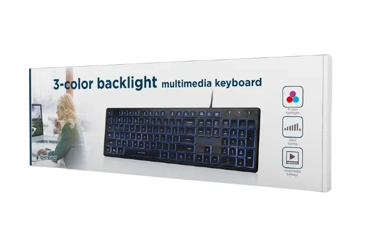 Tastatură Gembird KB-UML3-01-RU, Cu fir, Negru