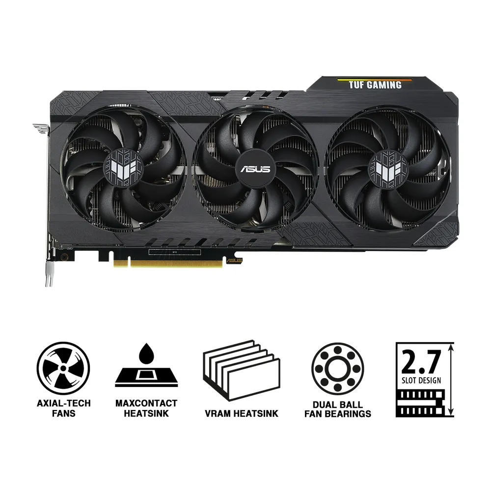 Placă Video ASUS TUF-RTX3060-O12G-V2-GAMING, 12GB GDDR6 192bit