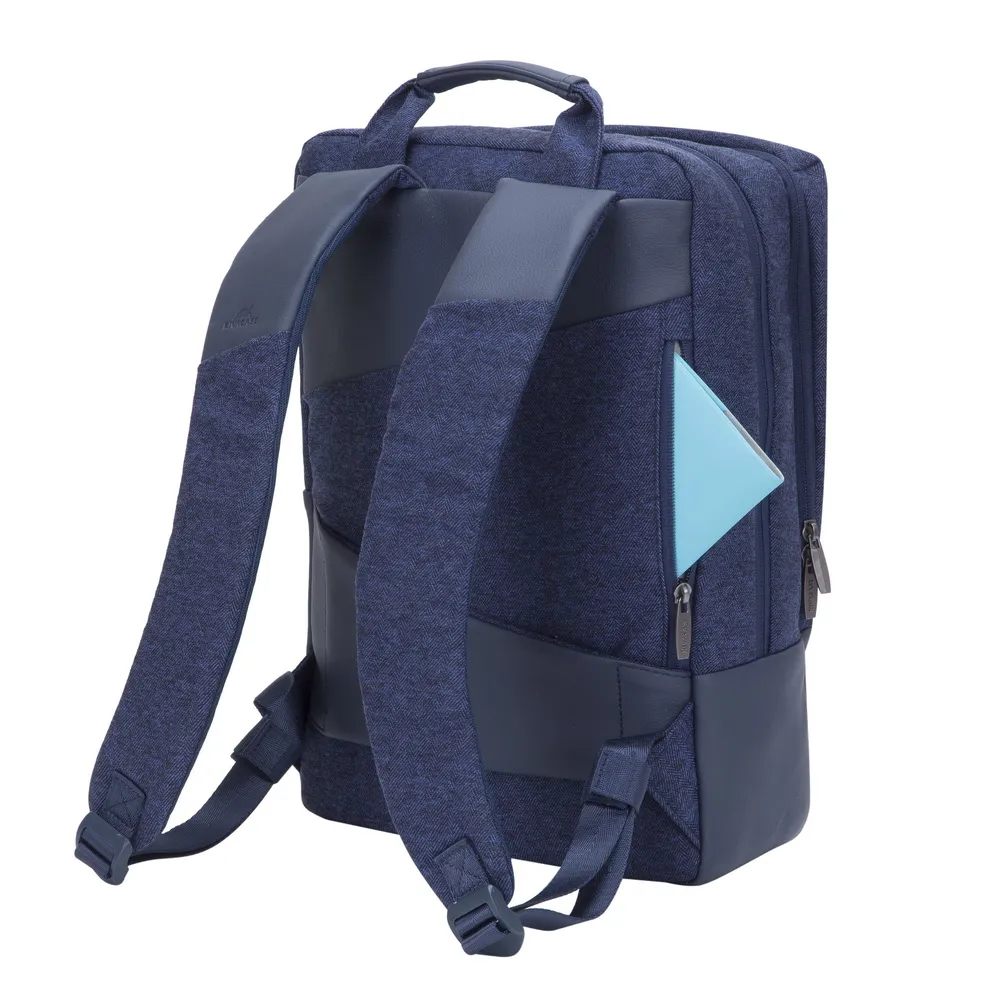 Rucsac pentru Laptop RivaCase Egmont, 15.6", Poliester, Albastru