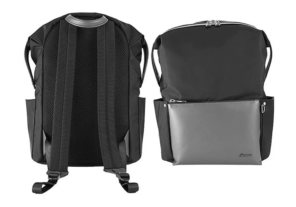 Rucsac zilnic Remax Double 566, 15.6", Nailon, Negru