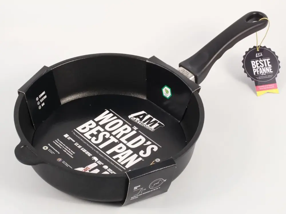 Сковорода-гриль AMT Gastroguss AMT-E285BBQ-E, 1,9л, 28см, Чёрный