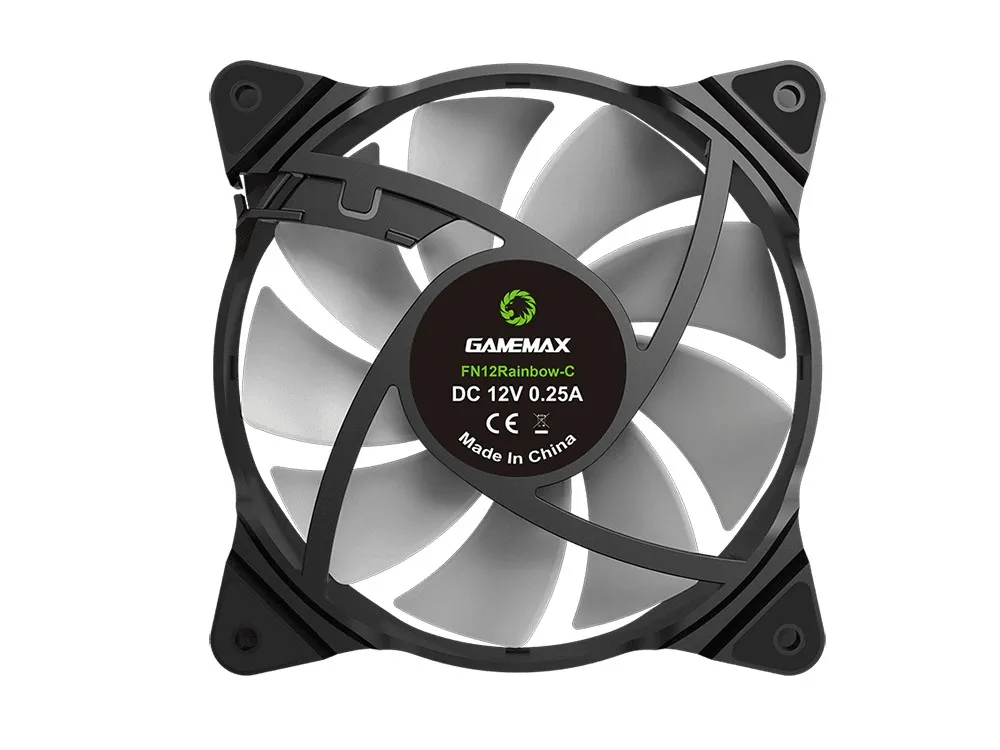 Ventilator PC Gamemax FN-12Rainbow-C2, 120 mm