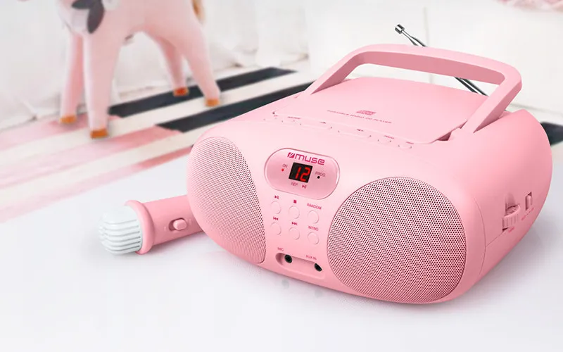 Портативное радио MUSE MD-203 KP, Розовый