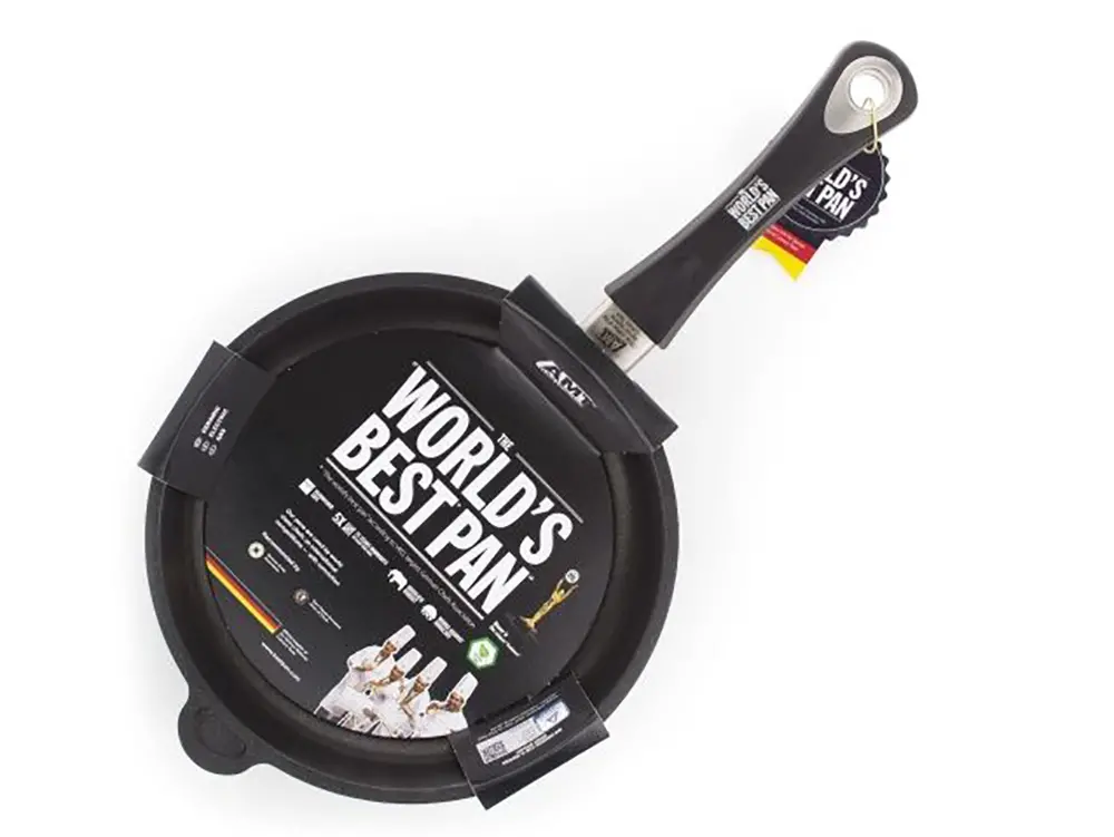 Сковорода-гриль AMT Gastroguss AMT-E285BBQ-E, 1,9л, 28см, Чёрный