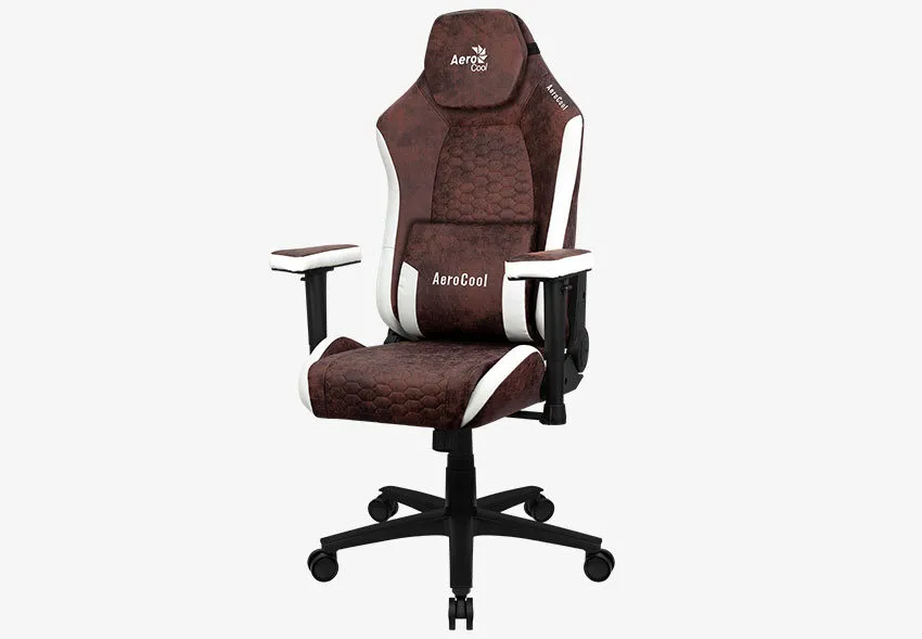 Gaming Chair AeroCool Crown AeroSuede Burgundy Red, User max load up to 150kg / height 170-190cm