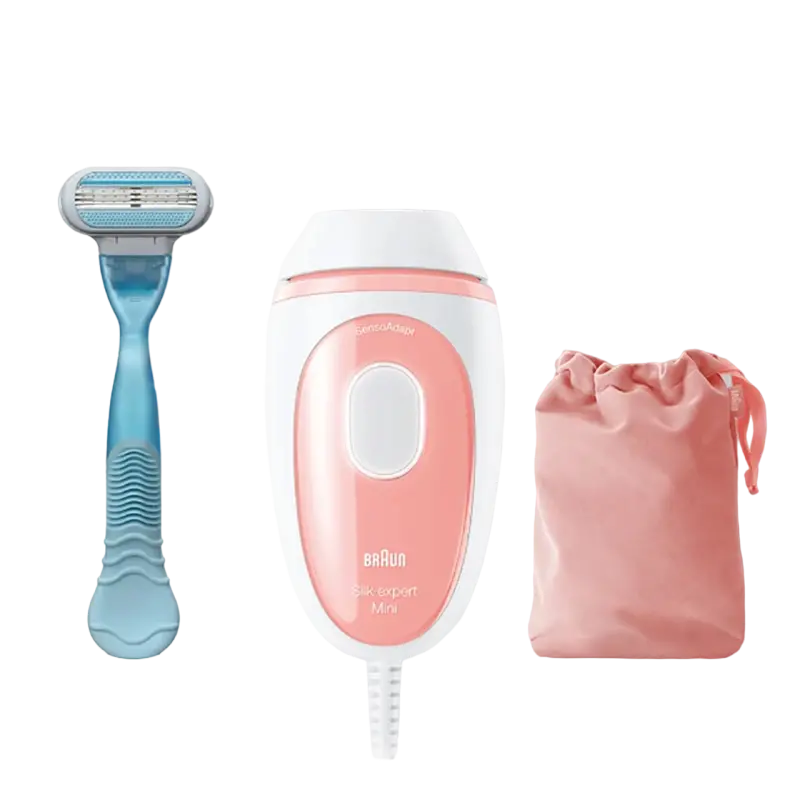 Fotoepilator Braun PL1014 Silk-expert Mini, Roz | Alb