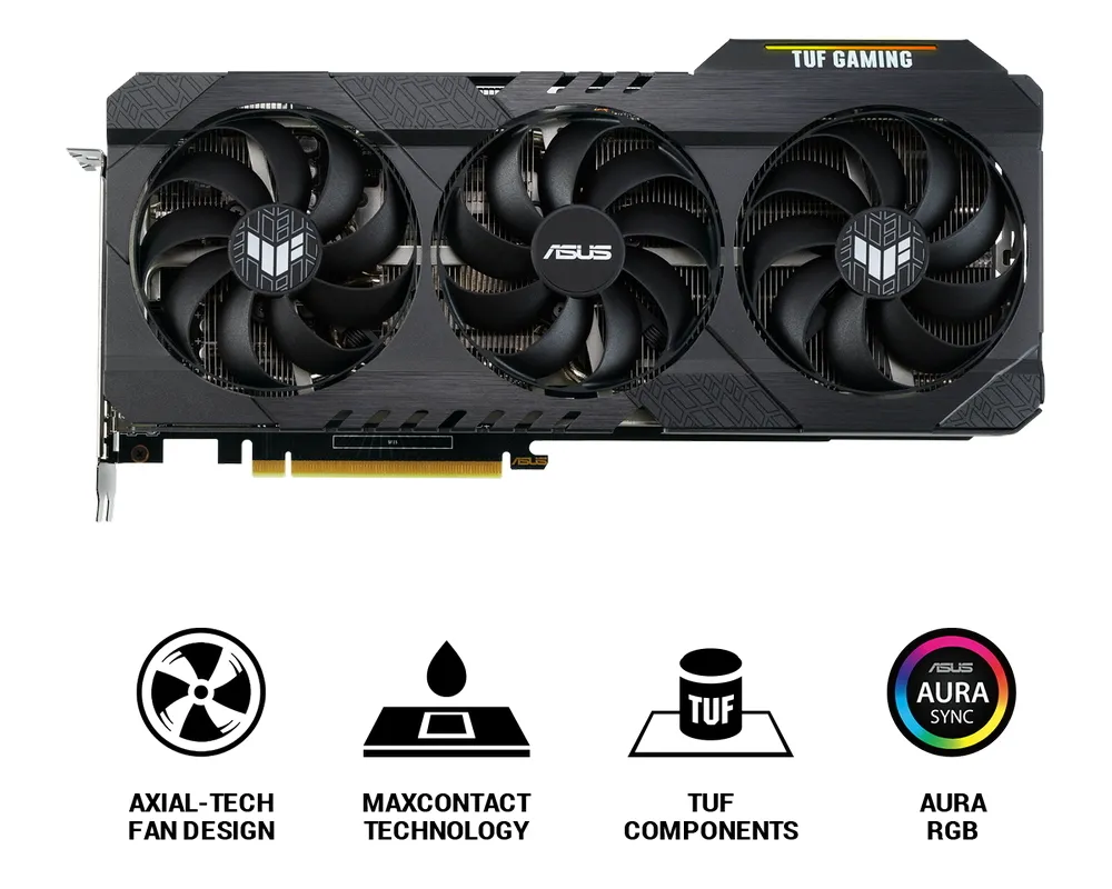Placă Video ASUS TUF-RTX3060-O12G-V2-GAMING, 12GB GDDR6 192bit