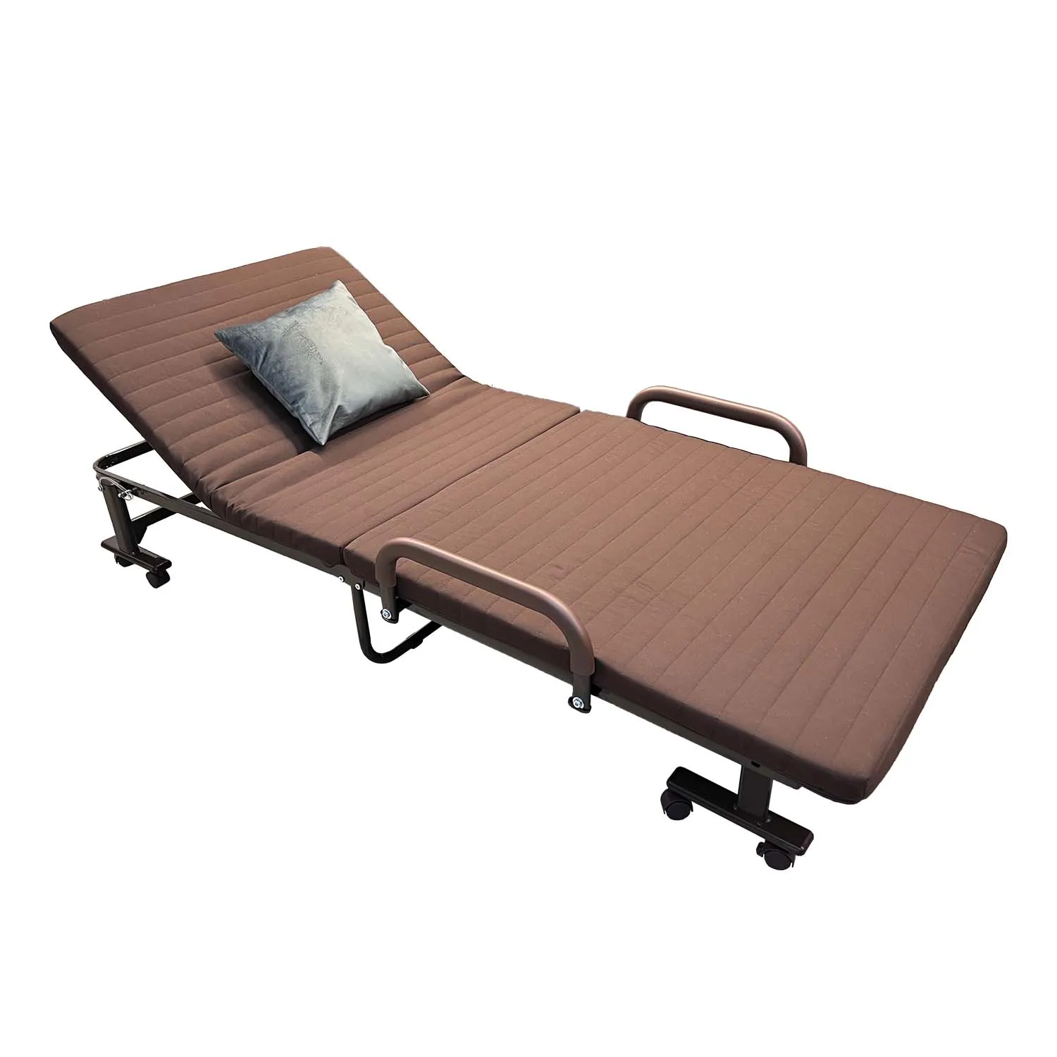 Pat pliabil cu saltea Waltz L80 (Maro)