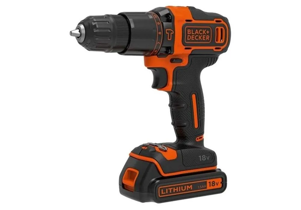 Аккумуляторная ударная дрель-шуруповерт Black+Decker BDCHD18KB-QW