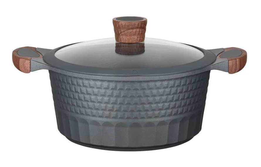 Кастрюля RESTO 93503, 5,3л, Чёрный