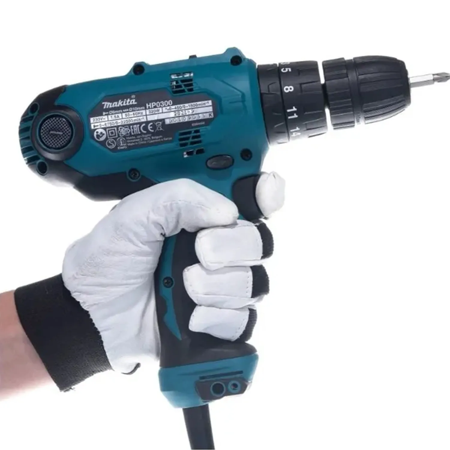 Ударная дрель-шуруповерт Makita HP0300 320W