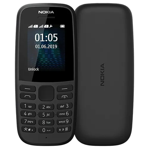 Telefon mobil Nokia 105 (2019), Negru