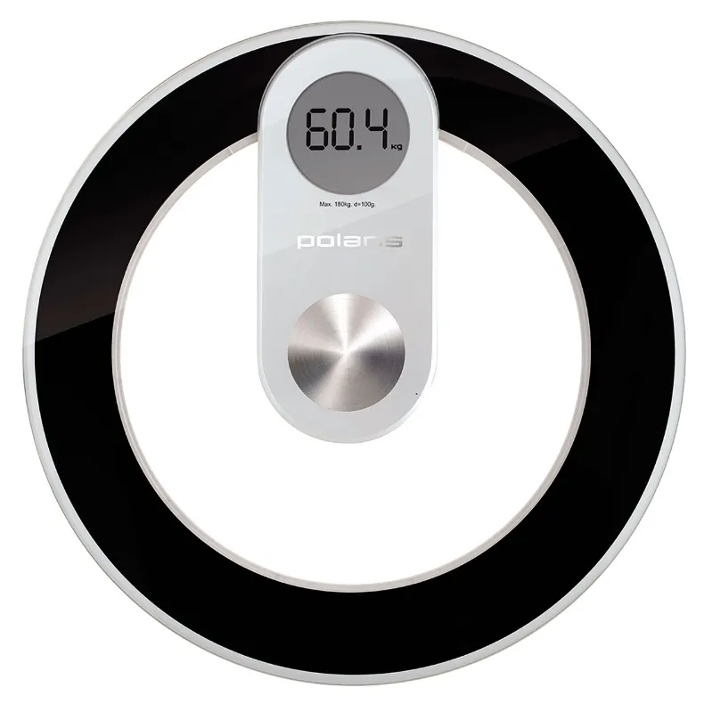 Cântar de podea Polaris PWS1858DG, Transparent / Negru