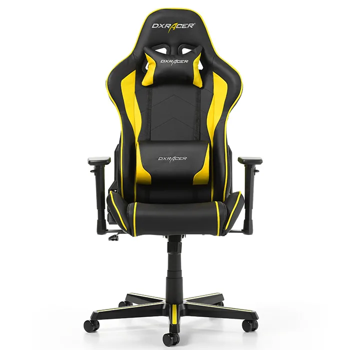 Gaming Chair DXRacer Formula GC-F08-NY, Black/Yellow, User max loadt up to 150kg / height 145-180cm