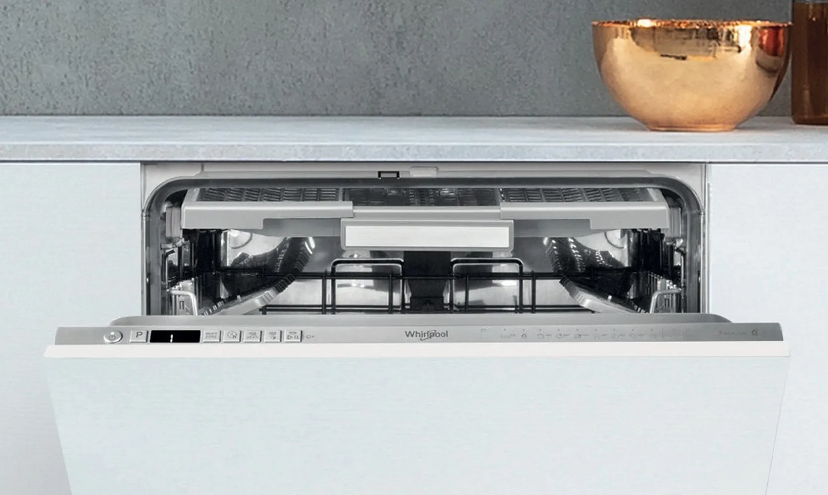 Mașină de spălat vase Whirlpool WI 7020 P, Argintiu