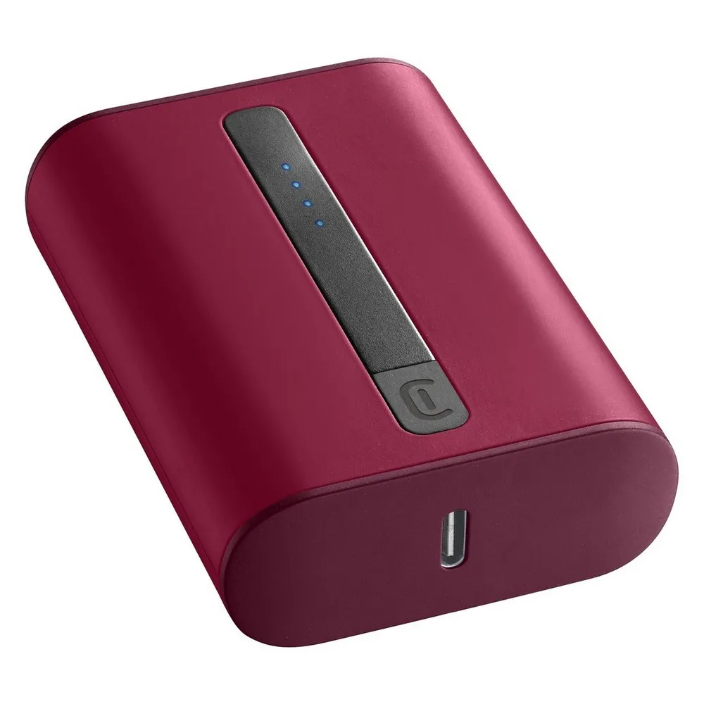 Power Bank Cellularline 10000mAh, PD Thunder, Red