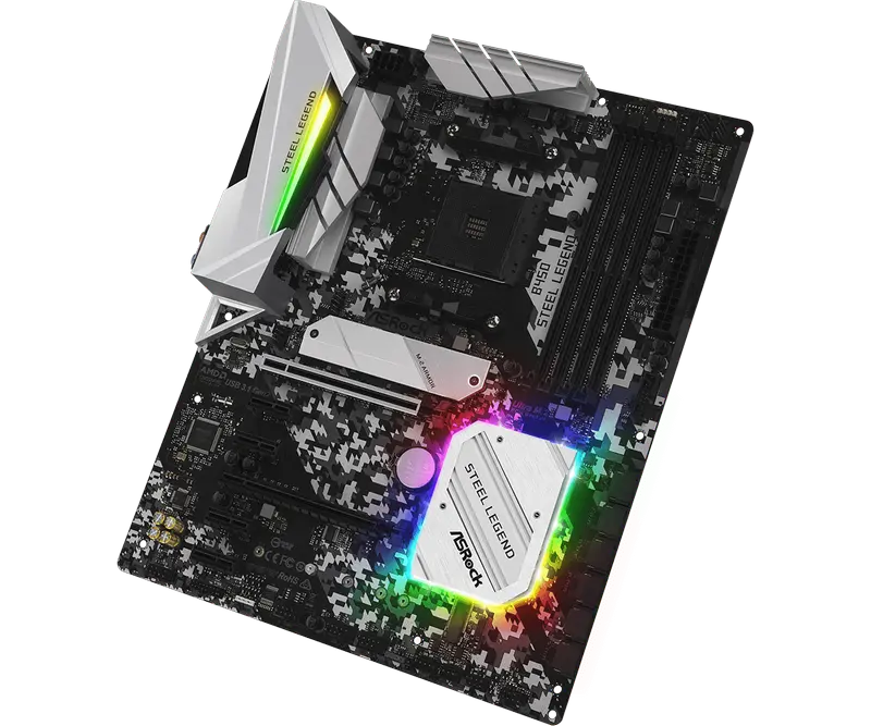 Материнская плата ASRock B450 STEEL LEGEND, AM4, AMD B450, ATX