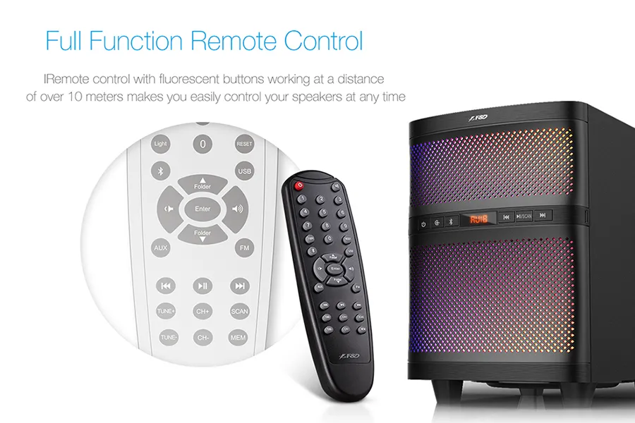 Компьютерные колонки 2.1 F&D F580X, Чёрный