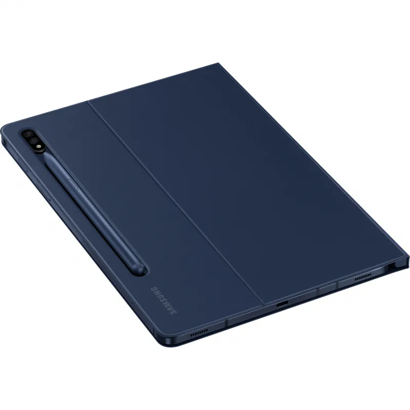 Husă pentru tabletă Samsung Tab S7 Book Cover, 11", Poliuretan, Albastru închis