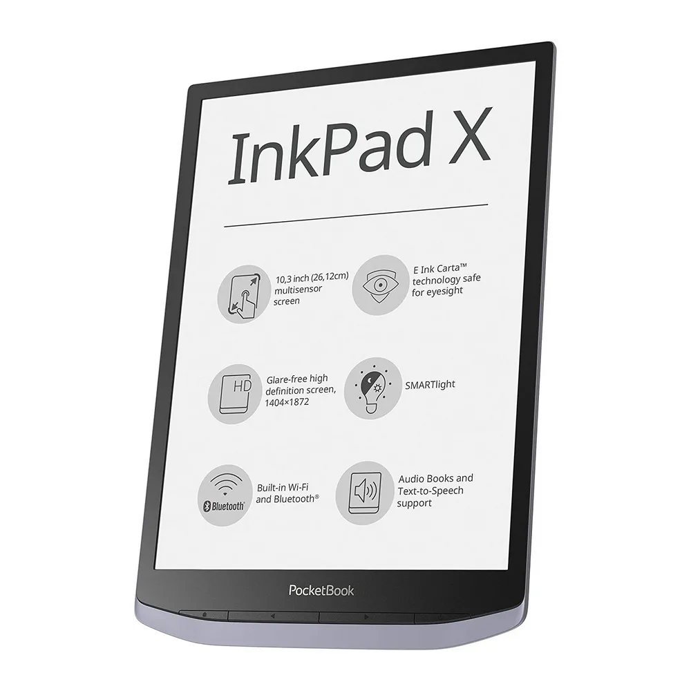 eBook Reader PocketBook InkPad X, Metallic Grey