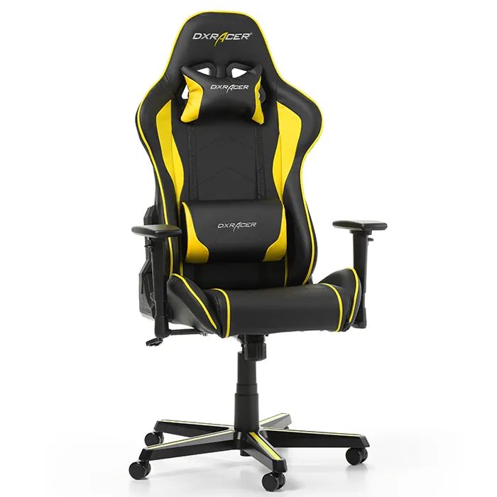 Gaming Chair DXRacer Formula GC-F08-NY, Black/Yellow, User max loadt up to 150kg / height 145-180cm