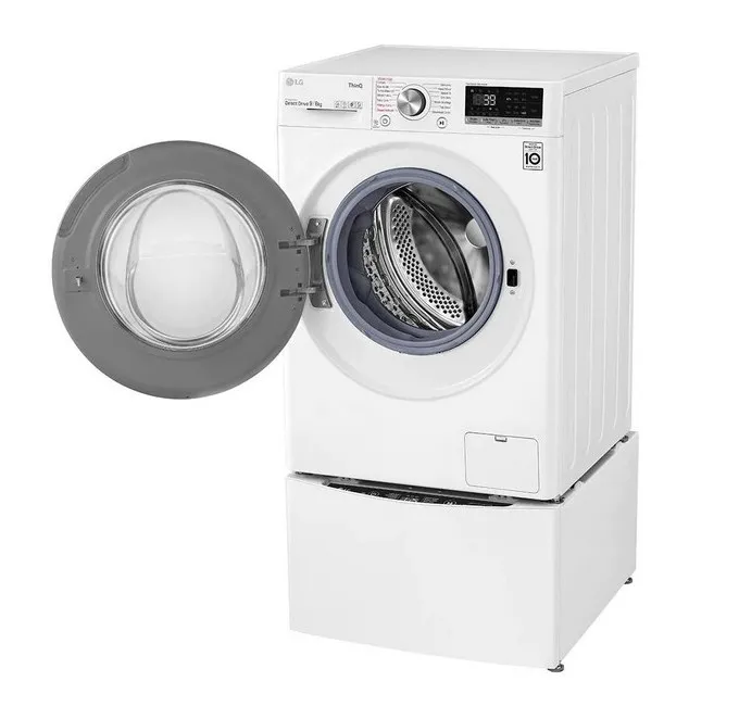 Mașină de spălat cu uscător LG F4DV709S1E, 9 kg, Alb