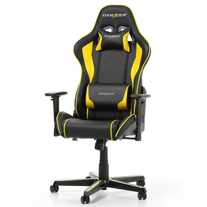 Gaming Chair DXRacer Formula GC-F08-NY, Black/Yellow, User max loadt up to 150kg / height 145-180cm