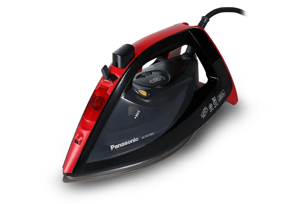 Утюг Panasonic NI-WT960, 2600Вт, Черный/Красный