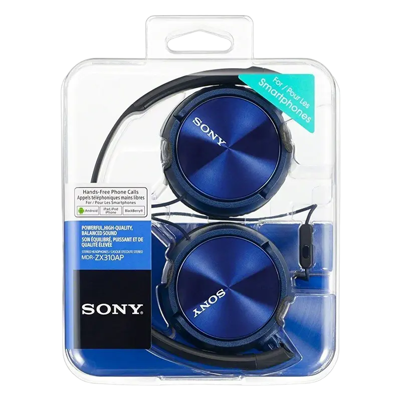 Наушники SONY MDR-ZX310AP, Синий