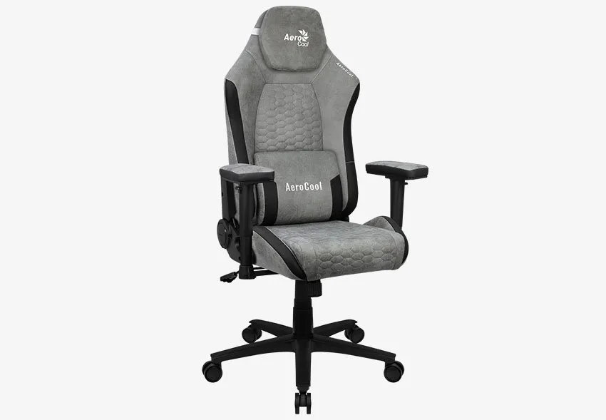 Gaming Chair AeroCool Crown AeroSuede Steel Blue, User max load up to 150kg / height 170-190cm